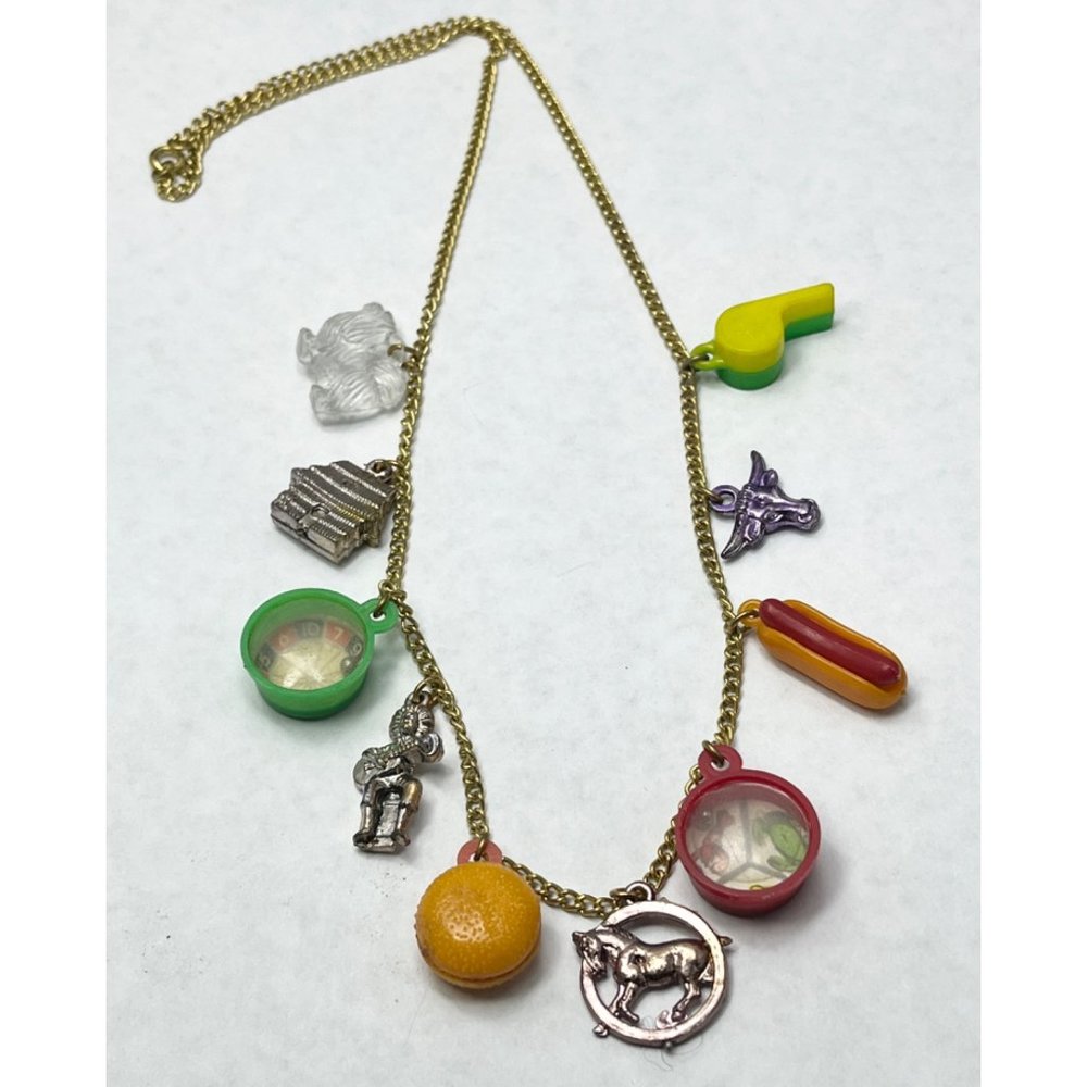 Vintage Plastic Charm Necklace